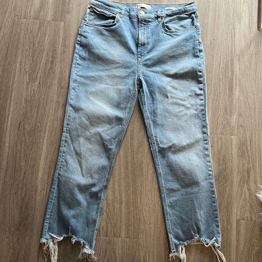 Zara Crop Flare Jeans